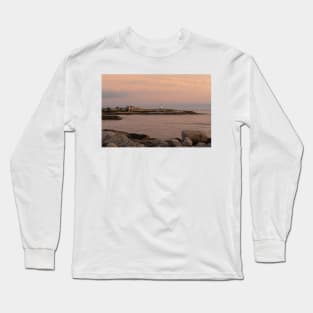 Peggy's Cove lighthouse at sunset Long Sleeve T-Shirt